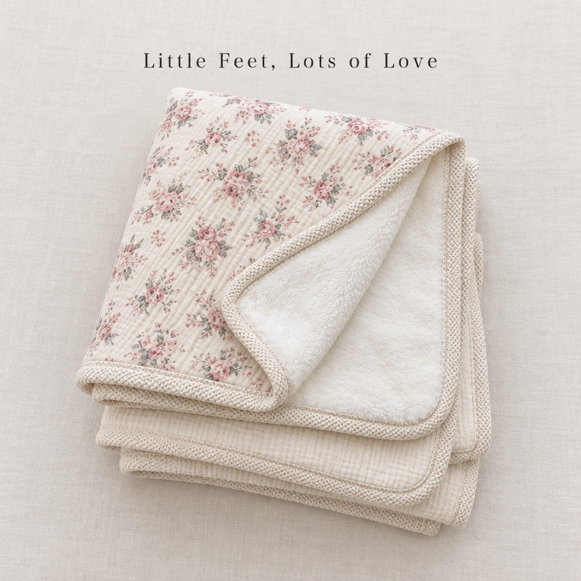 Spring has Sprung Cozy Cotton Fleece Blanket