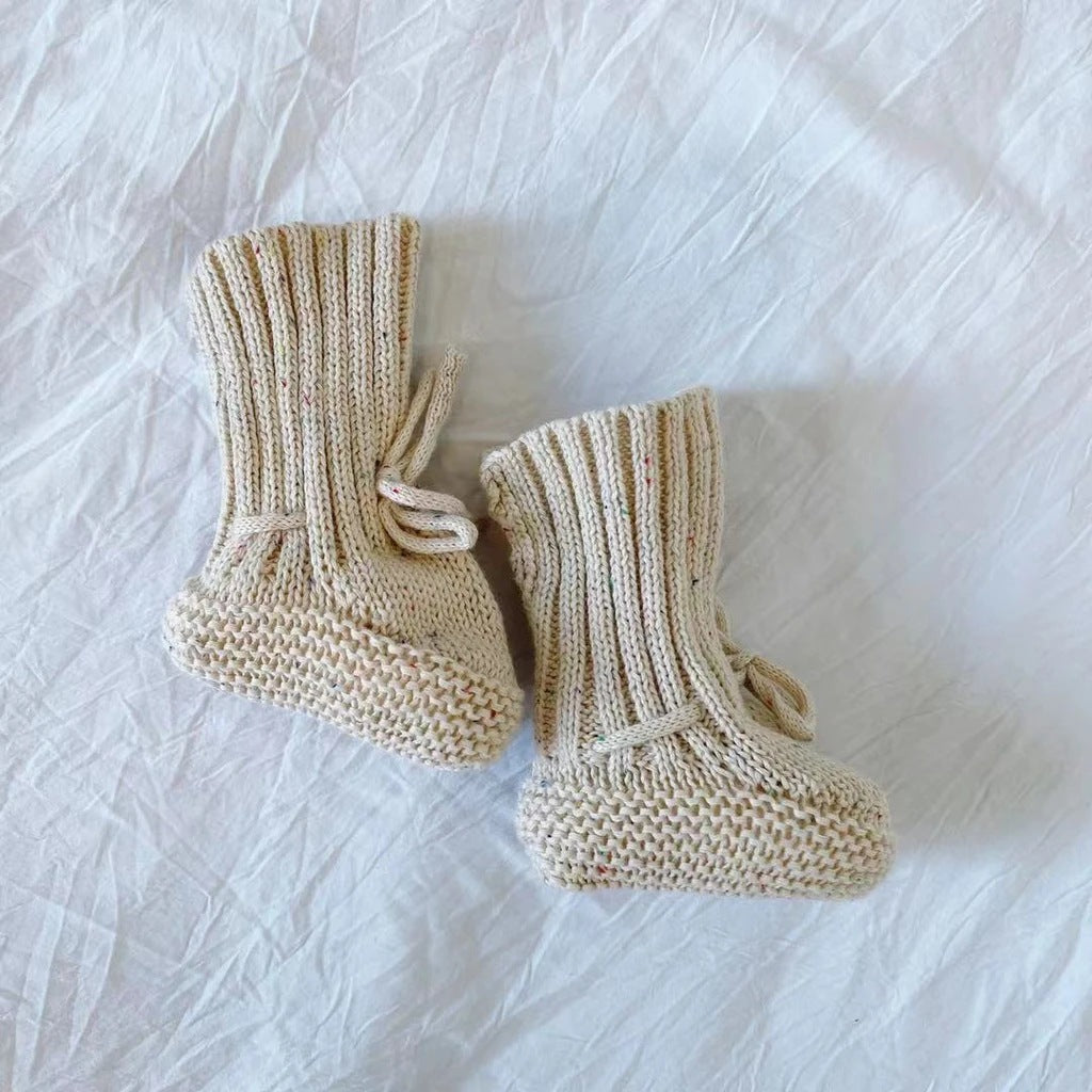 Hand Knitted Cotton Baby Socks