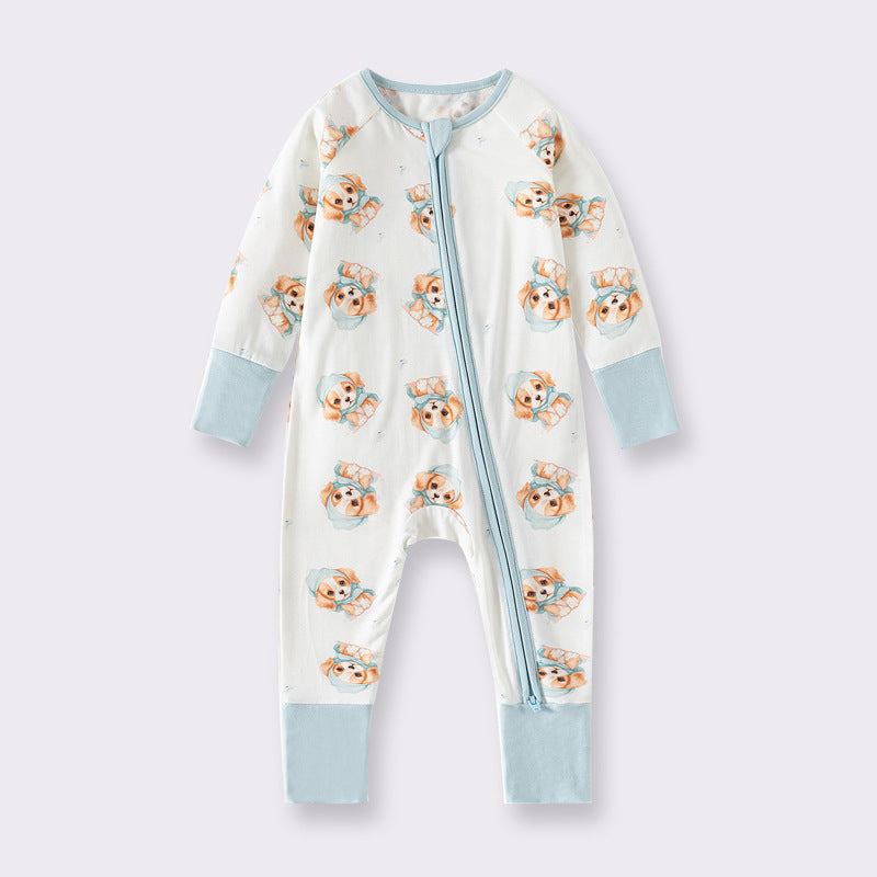 Long Sleeve Earthy Bamboo Romper