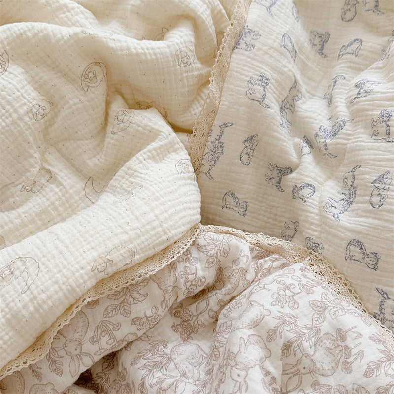Dreamy Animals Neutral Gender Cotton Baby Quilts