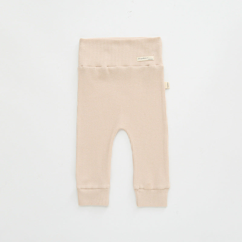 Cotton High Waist Baby Leggings | Pants