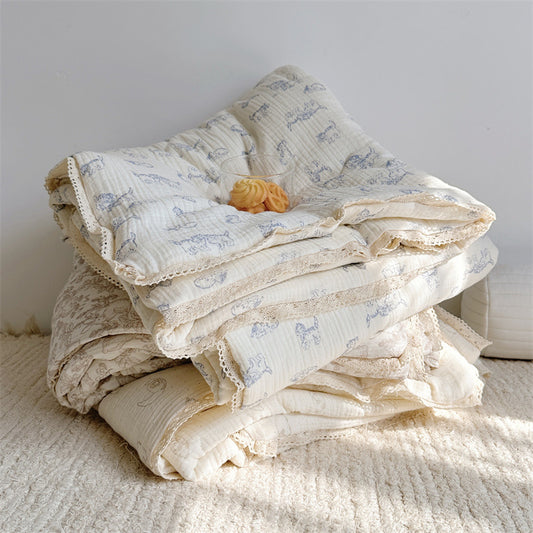 Dreamy Animals Neutral Gender Cotton Baby Quilts