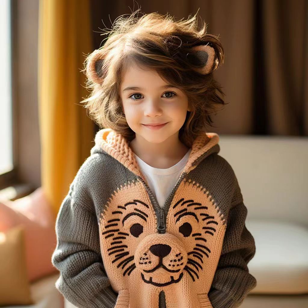 Boys and Girls Cotton Knitted Sweater