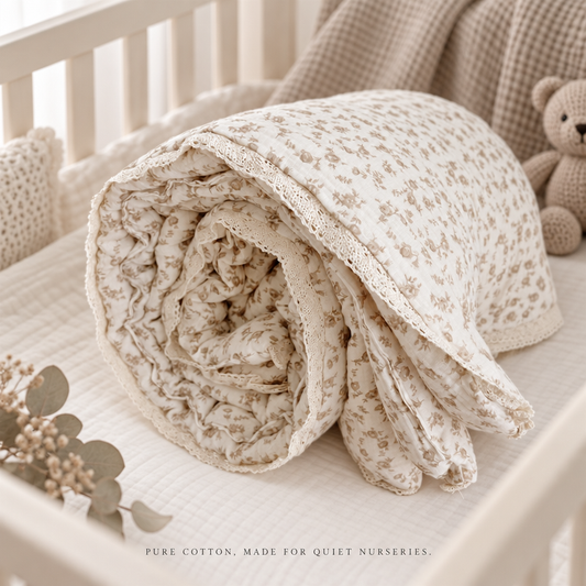 Blooming Dreams Cotton Crib Quilt
