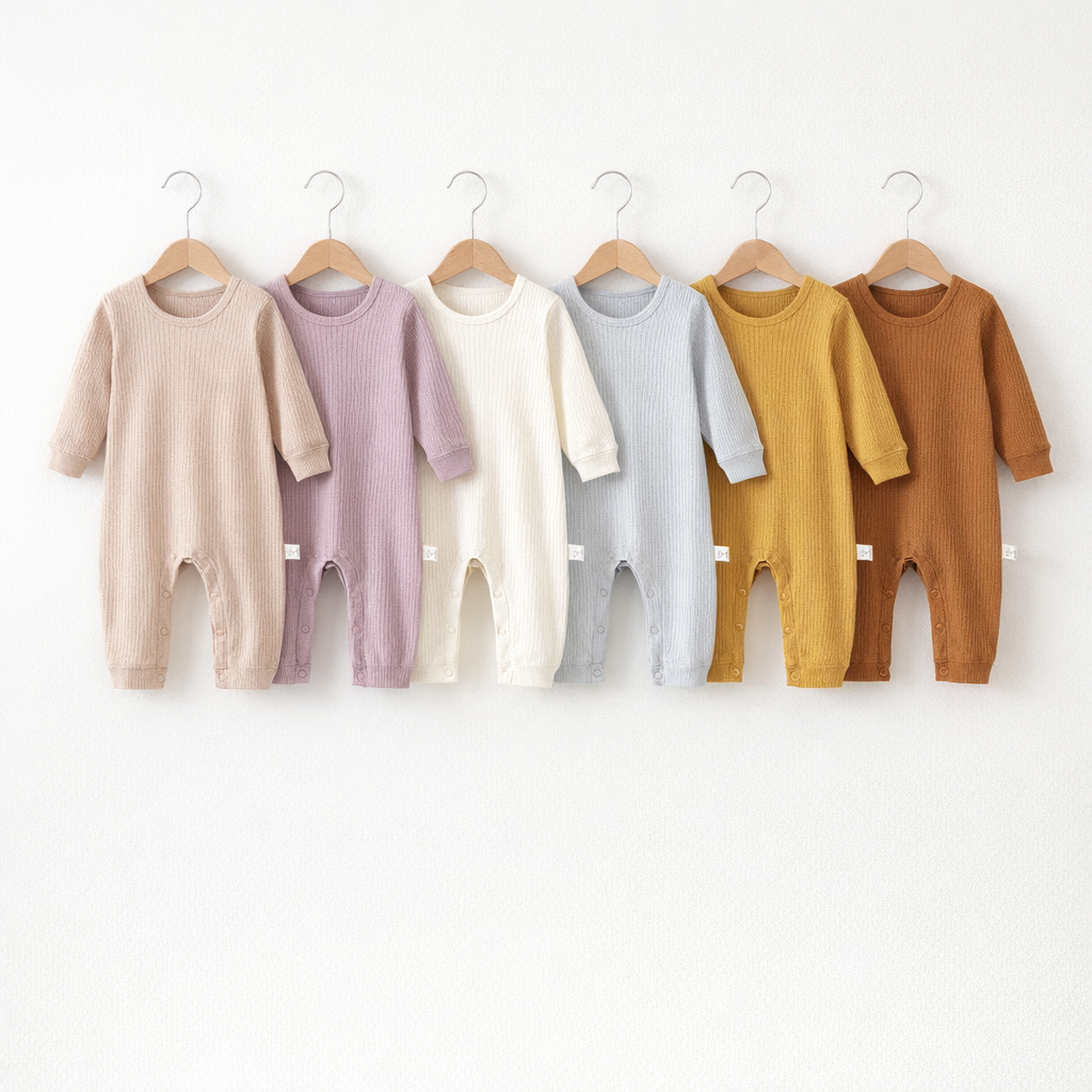 Meadow Rib Fine Ribbed Cotton Romper