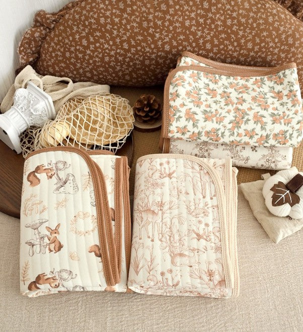Newborn Earthy Cotton Swaddle and Stroller Blanket