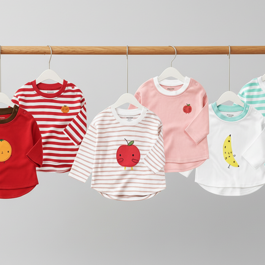 Mix & Match Long Sleeve Cotton Top Set of 2