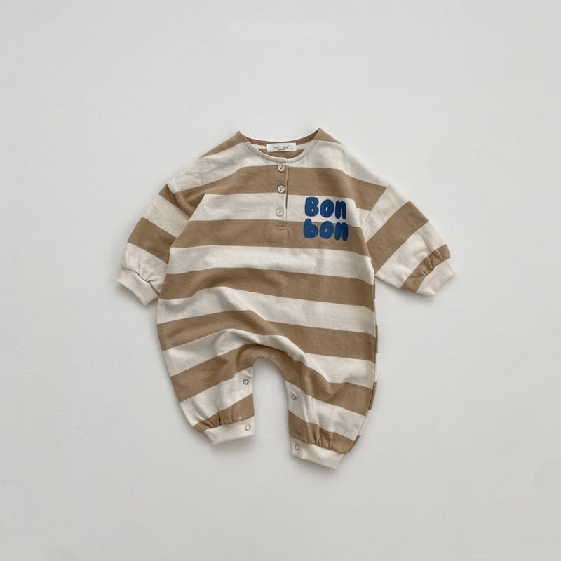 Striped Cotton Romper for Boys