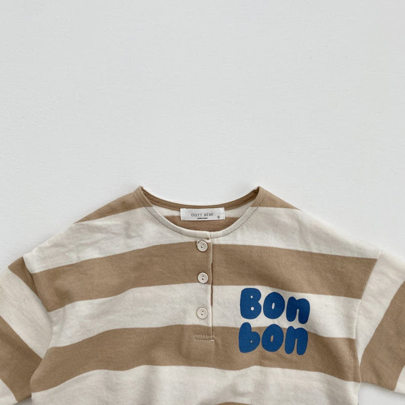 Striped Cotton Romper for Boys