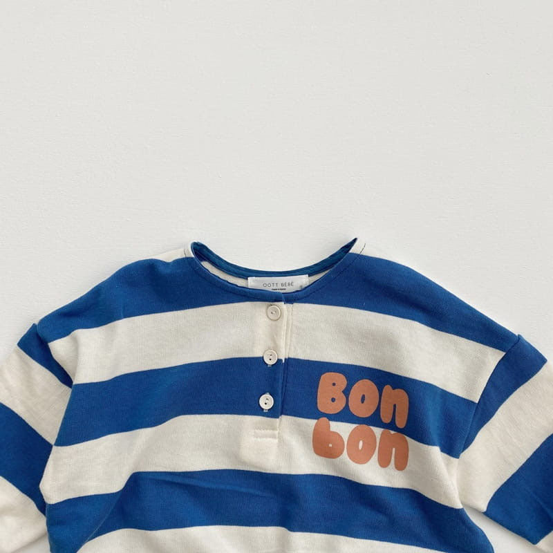 Striped Cotton Romper for Boys