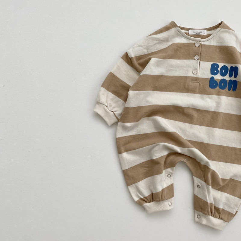 Striped Cotton Romper for Boys