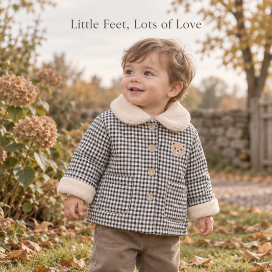 Check Winter Coat for Boys