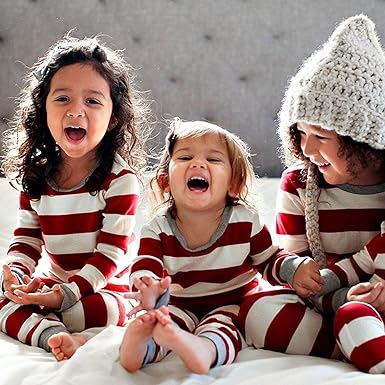 Matching Family Cotton Stripe Christmas PJ's