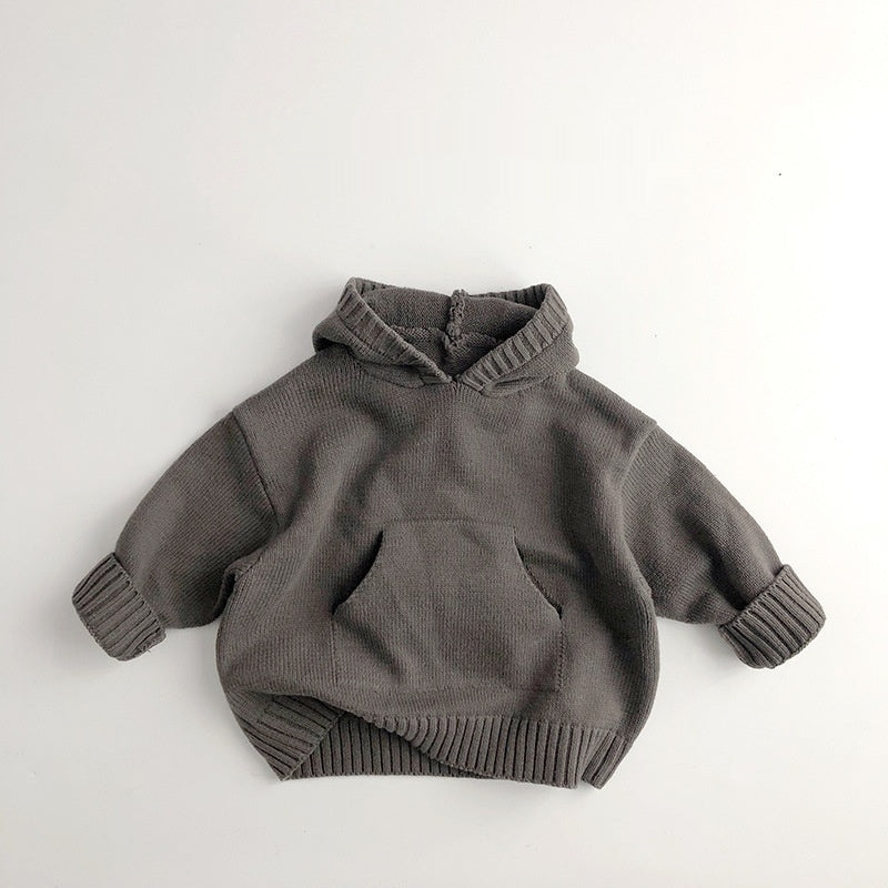 Knitted Cotton Baby Hoodie
