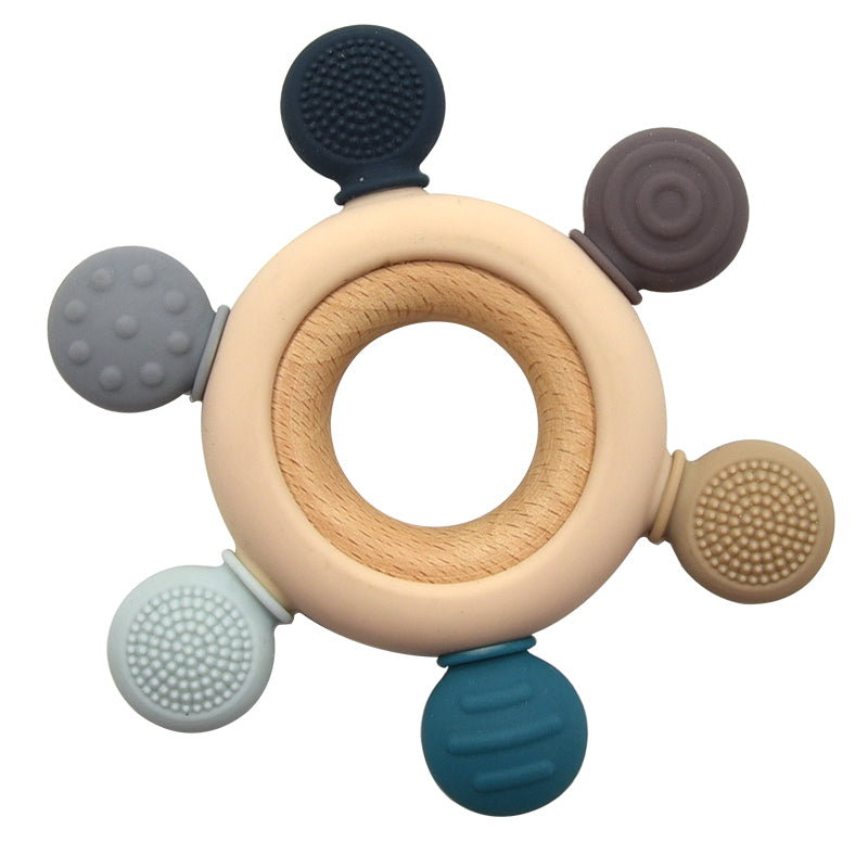 Silicone Wooden Teether