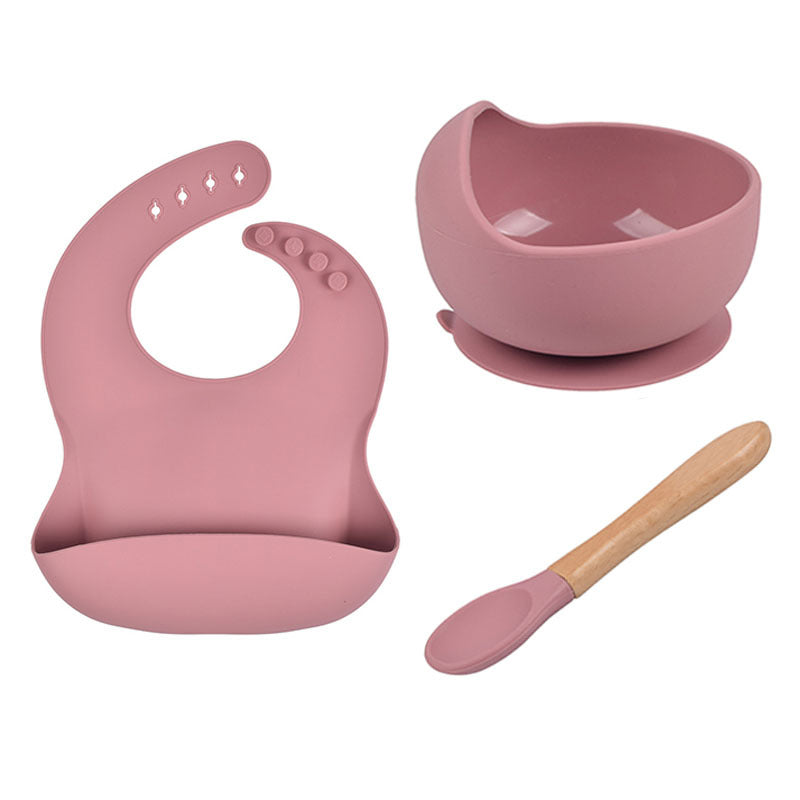 Three Piece Silicone Feeding Set