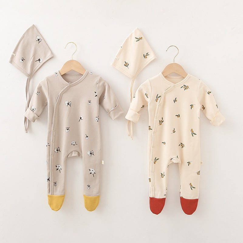 Cotton Full Body Romper and Hat