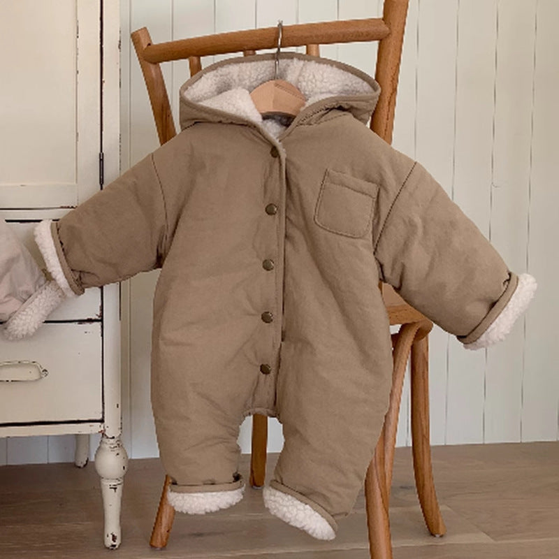 Earthy Winter Fleece Snow Suit