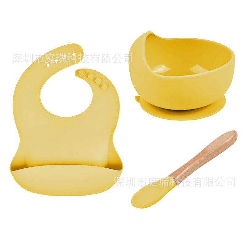 Three Piece Silicone Feeding Set