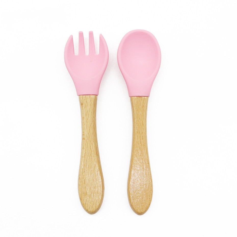 Bamboo Baby Fork and Spoon Set