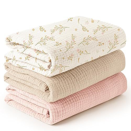 Cuddle Comfort 3-Piece Muslin Set FOR GIRLS