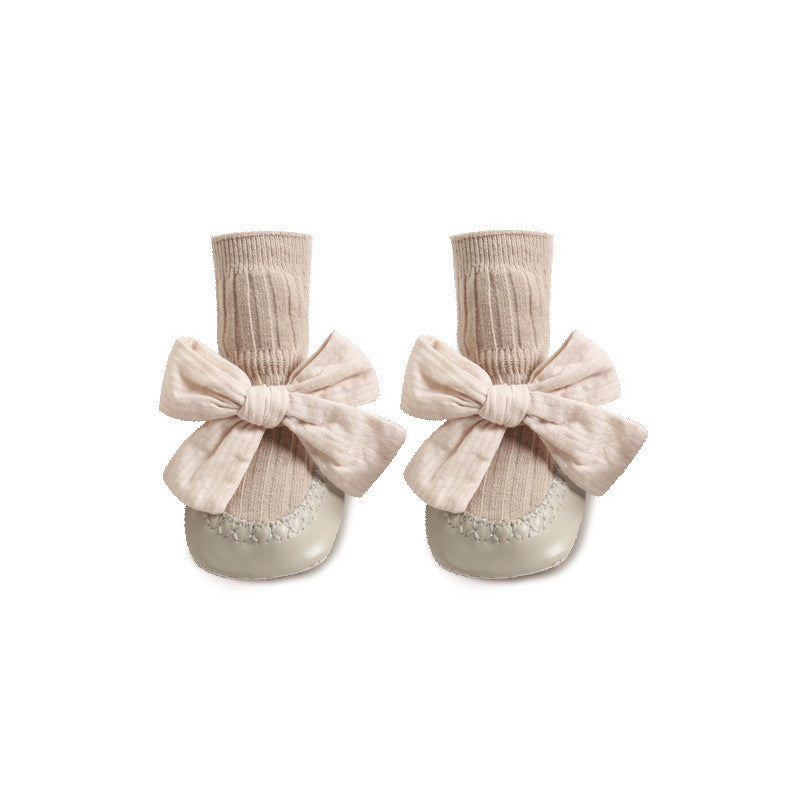 Baby Girl Bow Sock Shoes