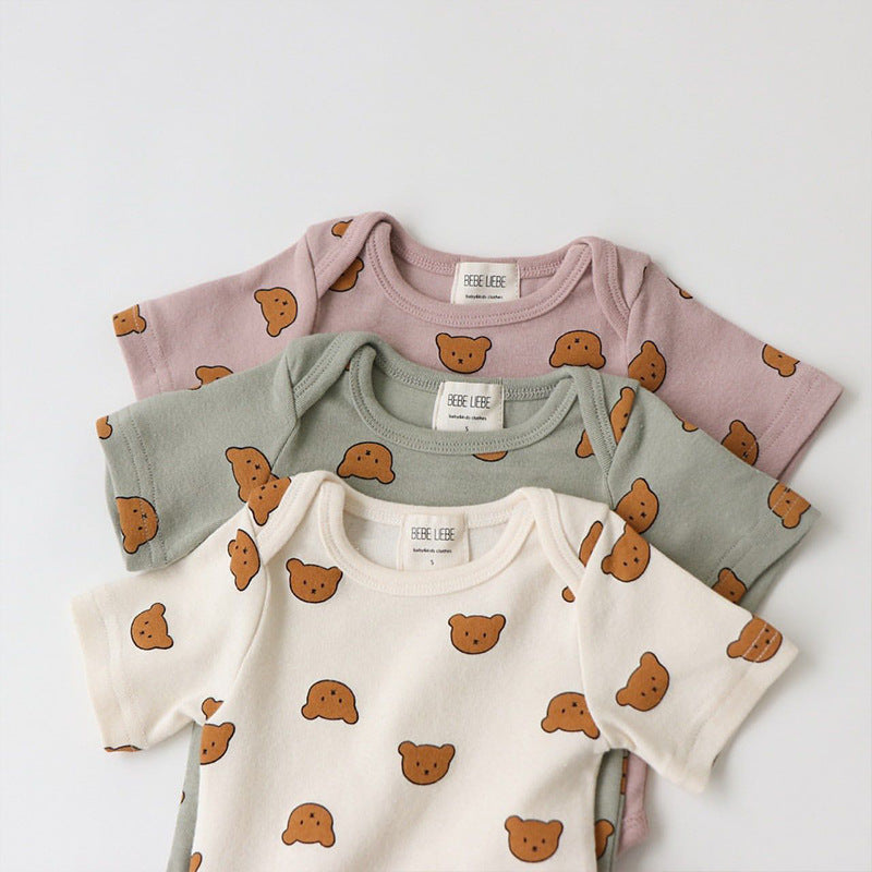 Short Sleeve Cotton Onesies (Lemons, Pineapples or Bears)
