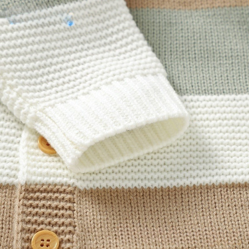 Knitted Striped Winter Onesie (3 color options)