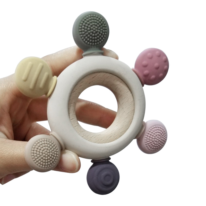 Silicone Wooden Teether