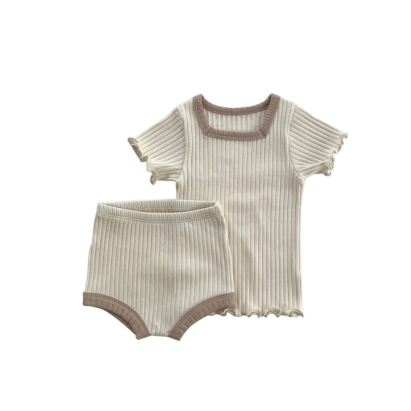 Earthy Summer Cotton Tee and Shorts