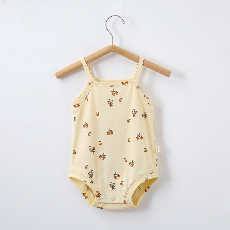 EARTHY Fruits and Flowers Summer Cotton Onesie (Take 2 for $36)