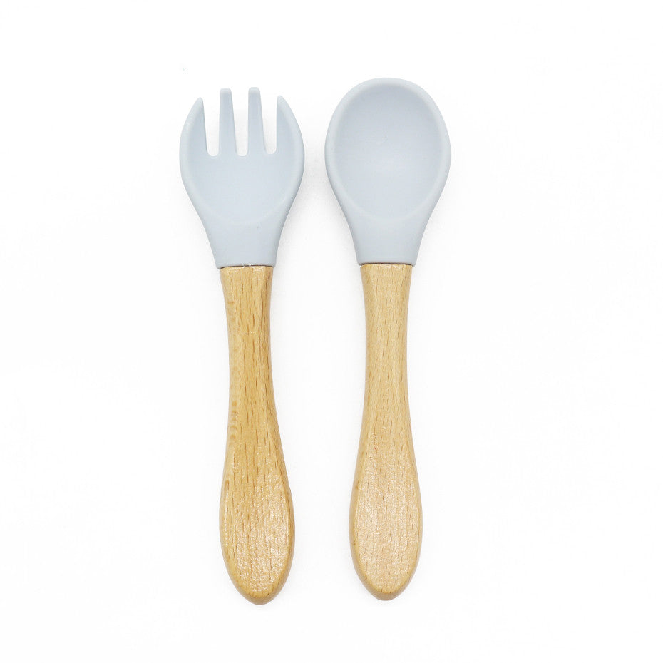 Bamboo Baby Fork and Spoon Set