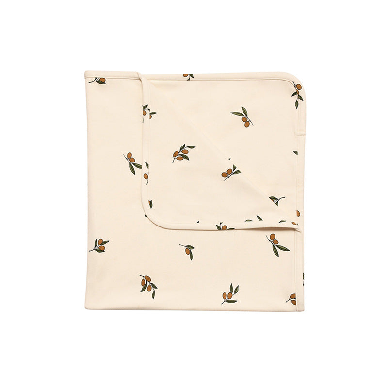 Fruits and Moon Newborn Soft Stretchy Cotton Blanket
