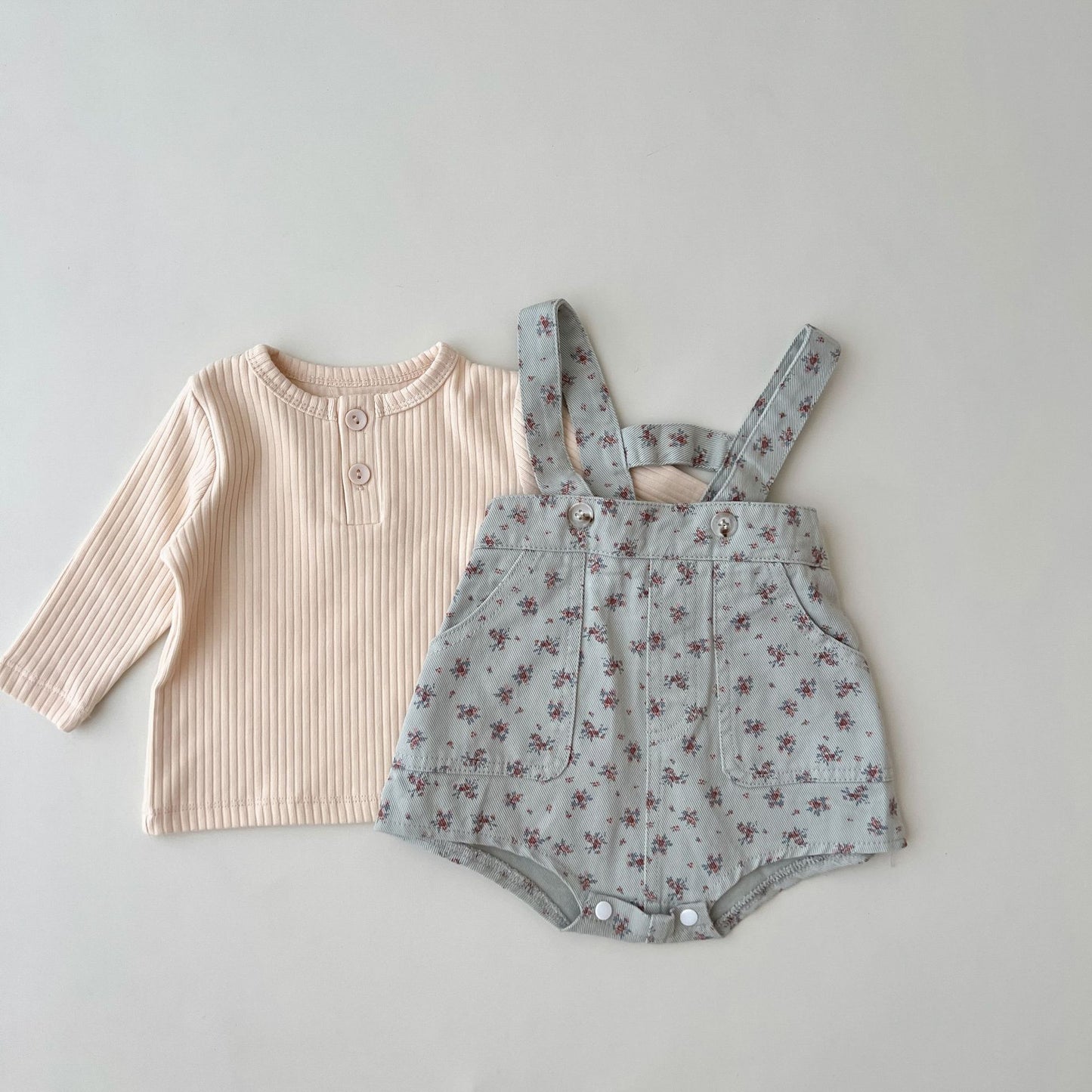 Soft Washed Cotton Denim Overall