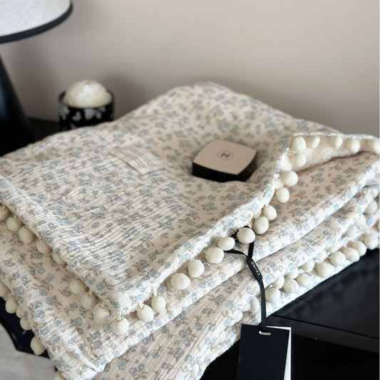 Blue Meadow Luxe Fleece Baby Blanket
