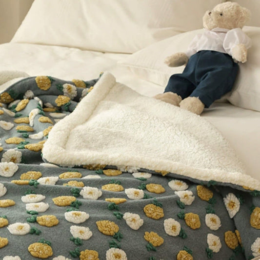Autumn Harvest Dual-Sided Cozy Fleece Blanket