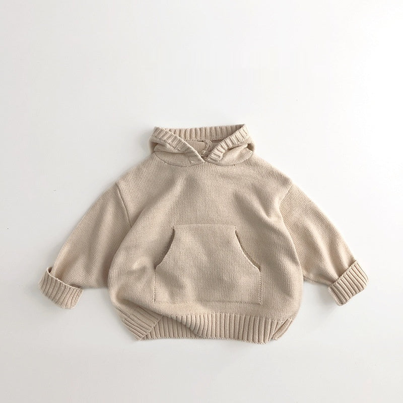 Knitted Cotton Baby Hoodie