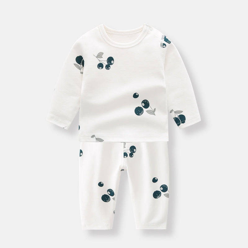 JUST BLUEBERRY Organic Cotton Top and Pants Set
