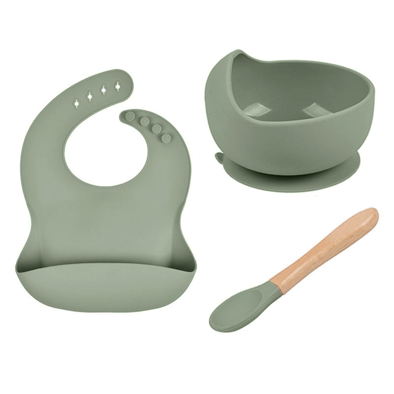 Three Piece Silicone Feeding Set