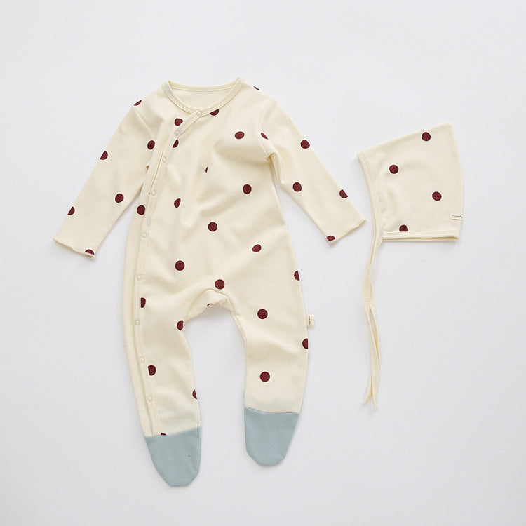 Cotton Full Body Romper and Hat