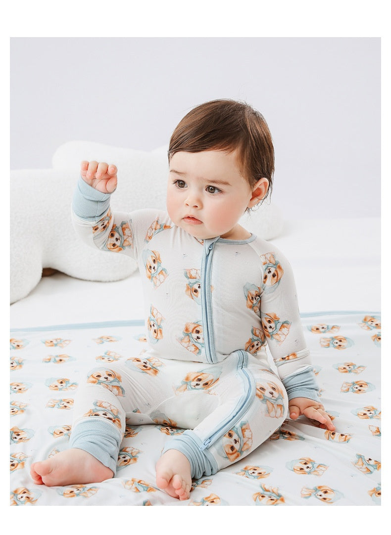 Long Sleeve Earthy Bamboo Romper