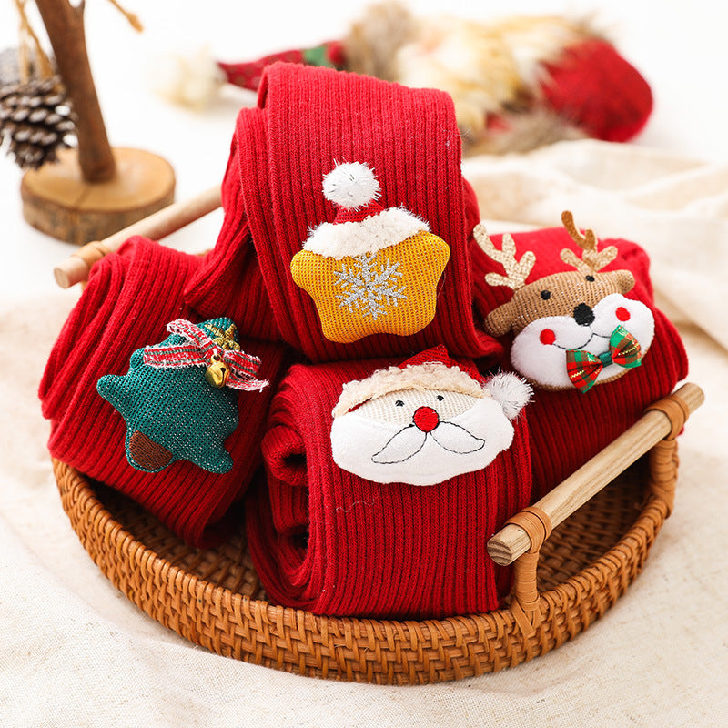 Christmas Cotton Baby Leggings