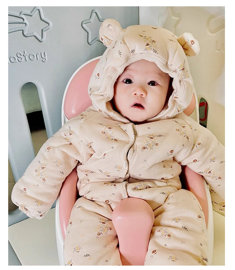 Winter Jacket Baby Girl One Piece Coat Baby Snowsuits One Piece